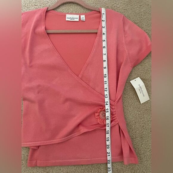 NWT John PaulRichard Petite Pink Top Size PM - Picture 6 of 6